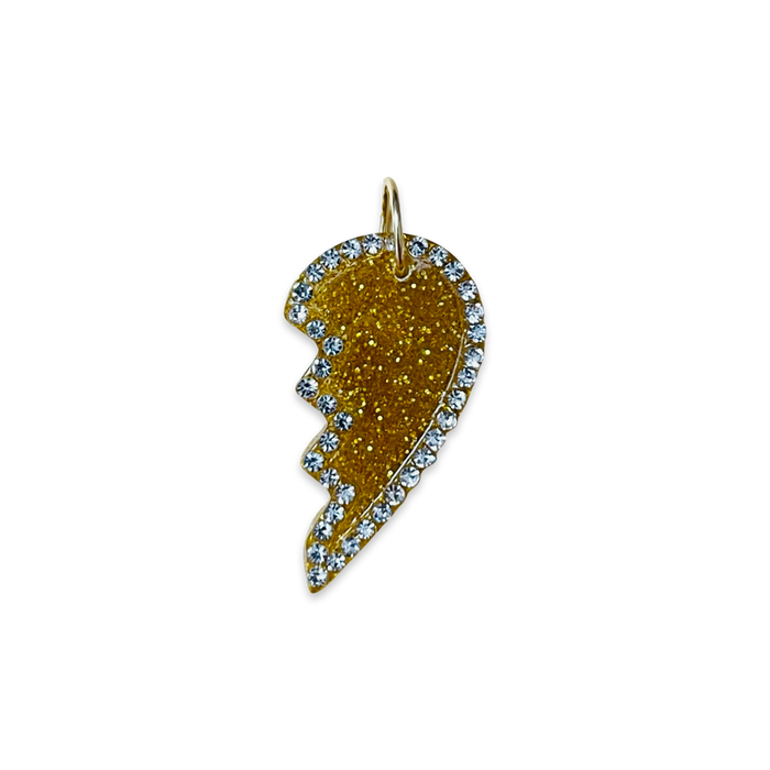 BFF Crystal Broken Hearts Pendant