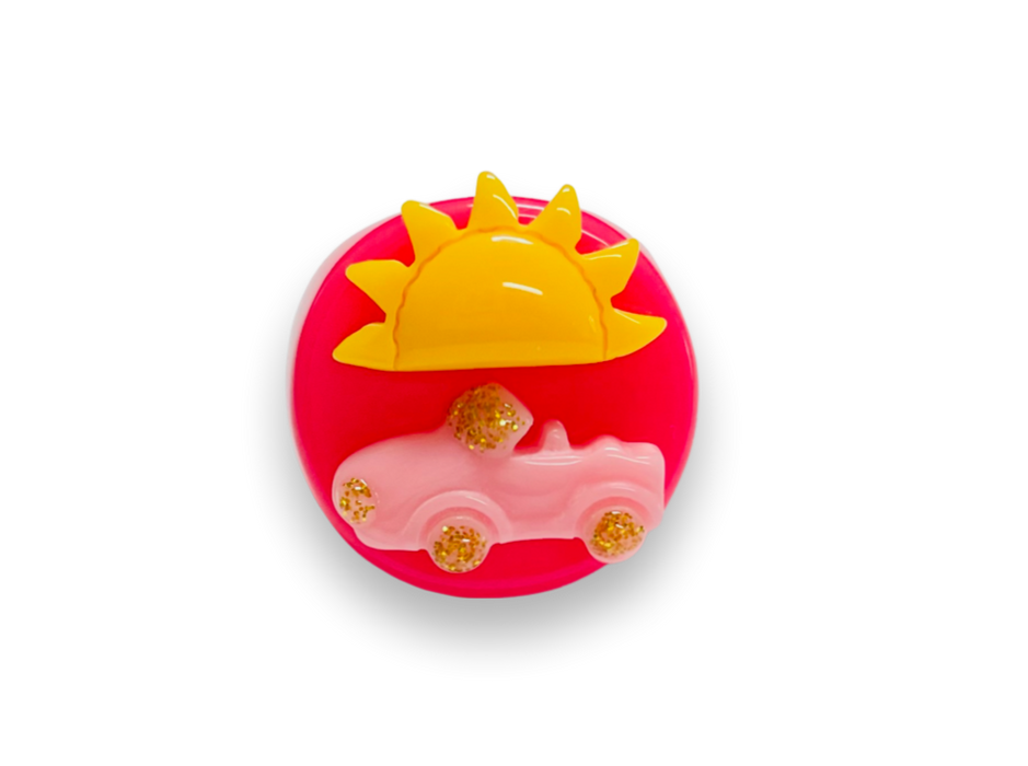 Sun and Car Circle Ring