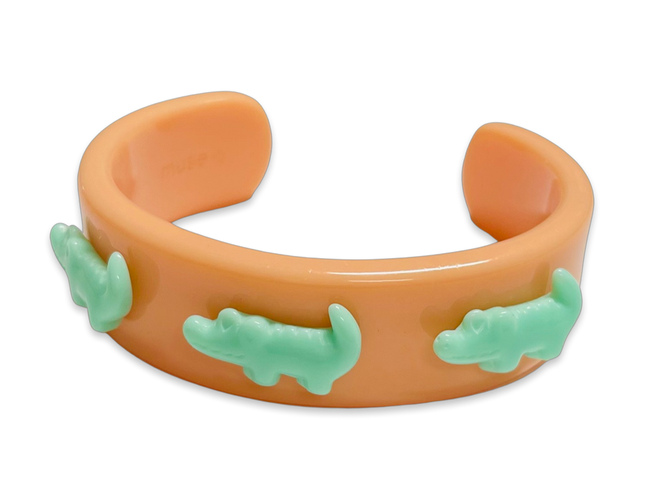 Gator Wide Cuff Bracelet