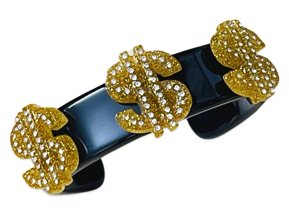 Crystal Dollar Sign Cuff