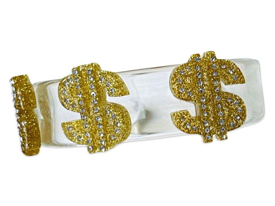 Crystal Dollar Sign Cuff