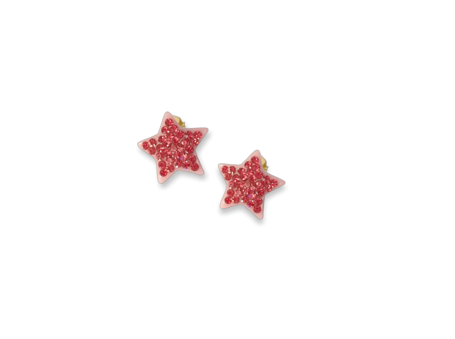 Small Crystal Star Statement Stud Earrings