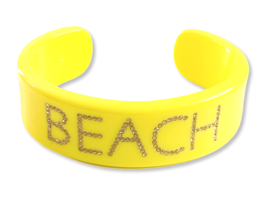 Crystal Beach Wide Cuff Bracelet