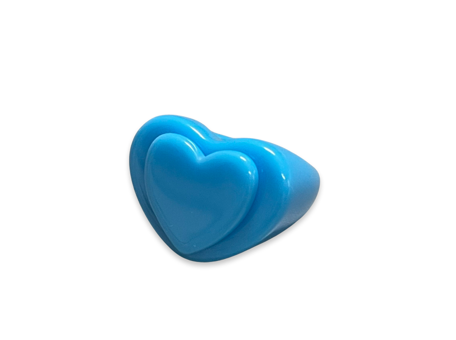 Double Heart Base Ring