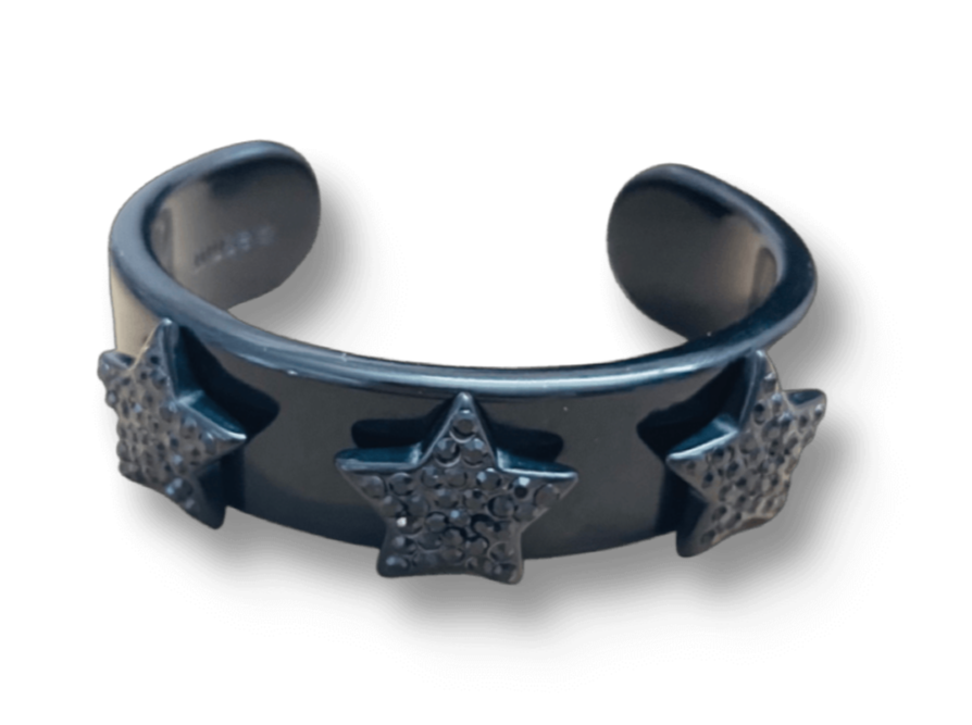 MCrystal Star Wide Cuff Bracelet