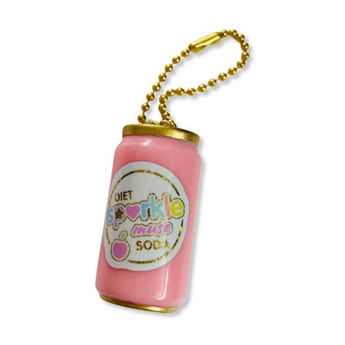 Diet Sparklemuse Soda Can Keychain Charm