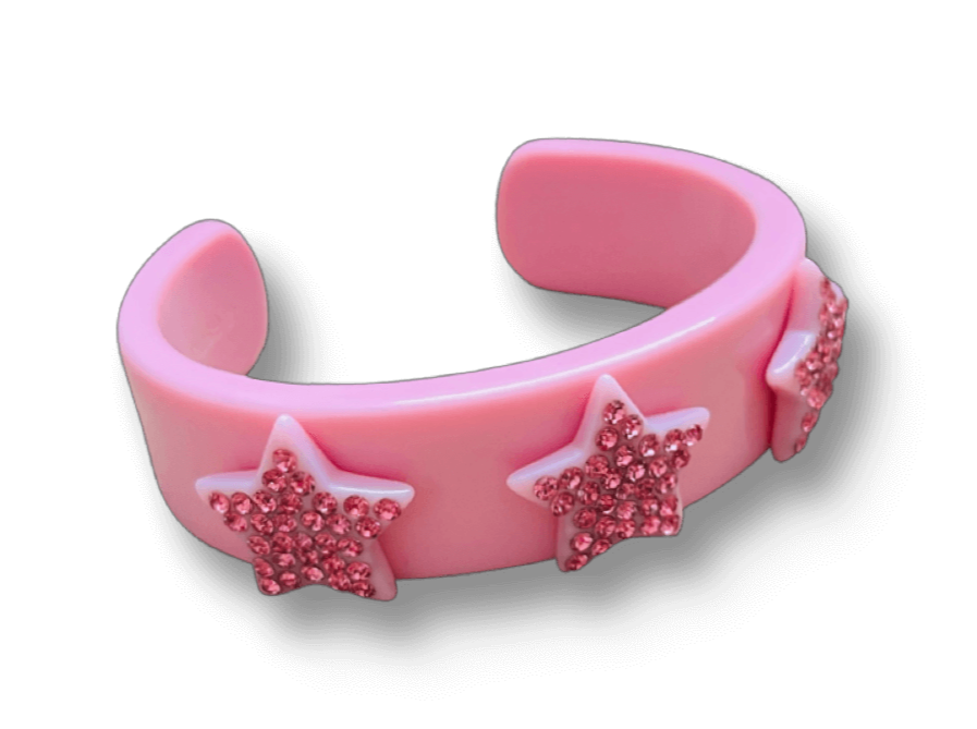 MCrystal Star Wide Cuff Bracelet