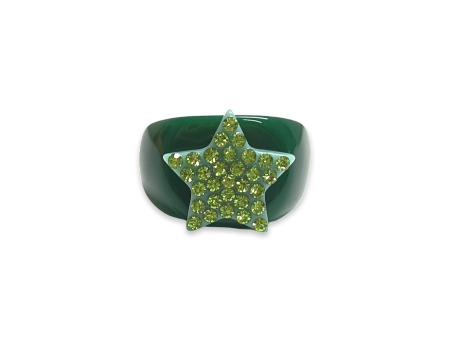 Classic Crystal Star Ring