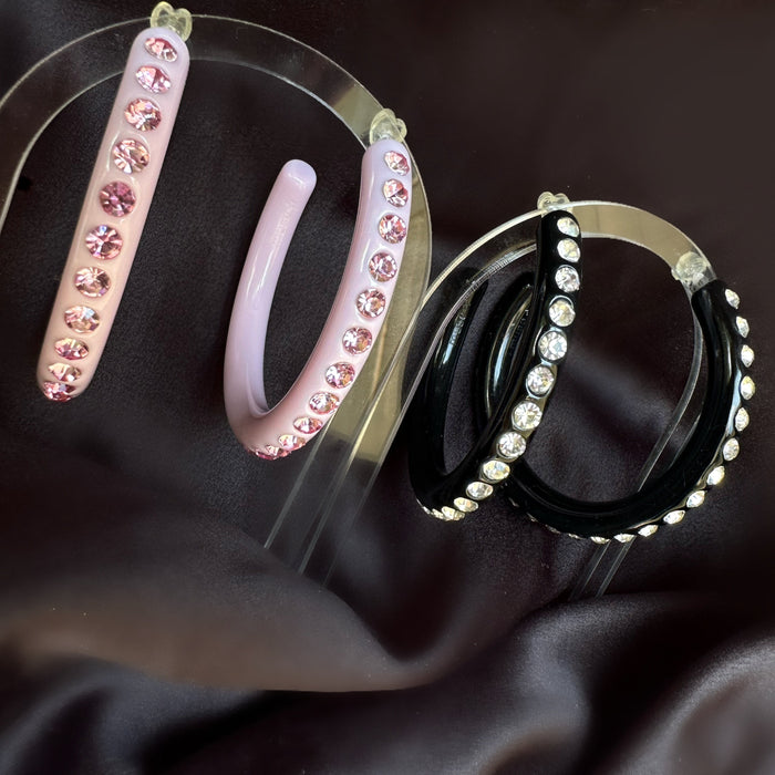 Extra Large Crystal Hoop Earrings