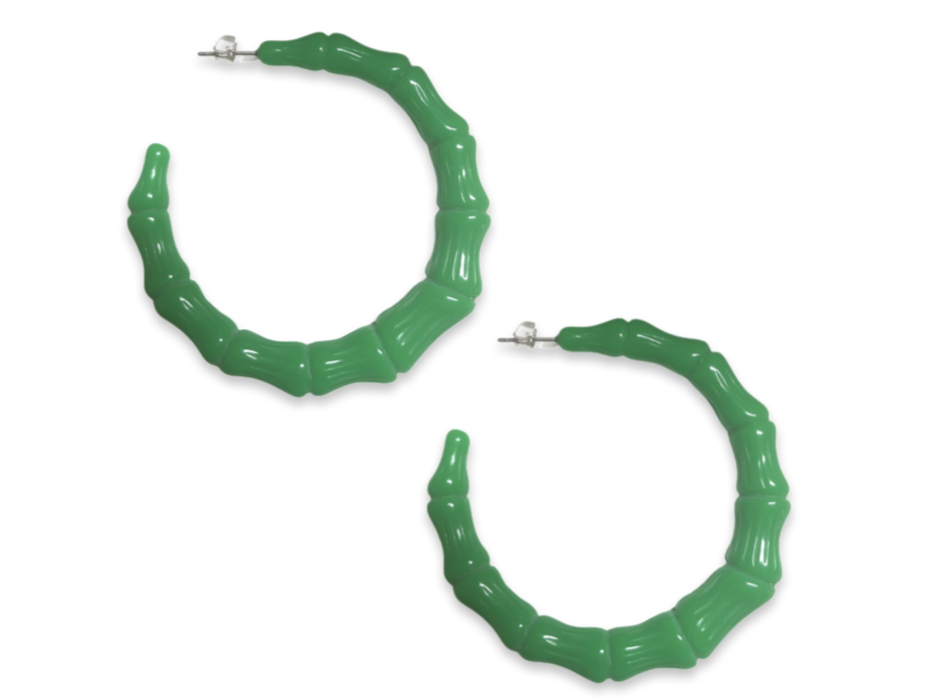 Extra Large Bamboo Hoop Earrings