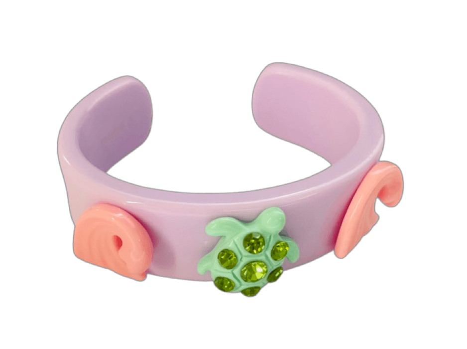 Crystal Turtle Wide Cuff
