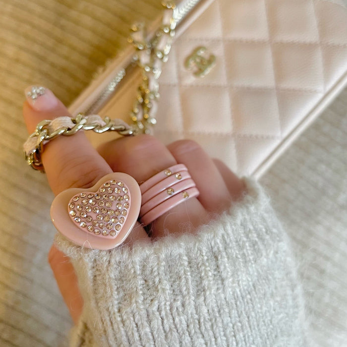 Crystal Stacker Band Ring