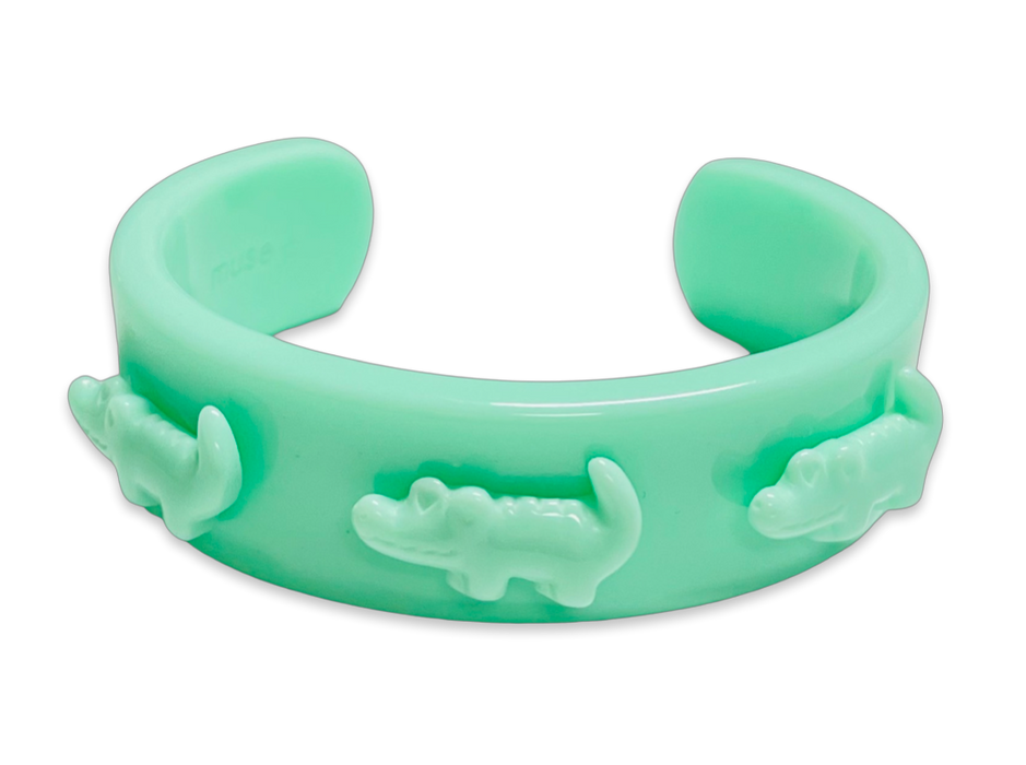 Gator Wide Cuff Bracelet