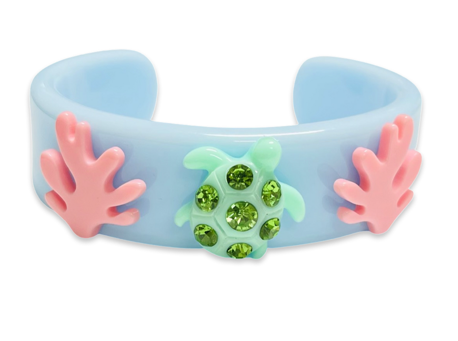Crystal Turtle Wide Cuff