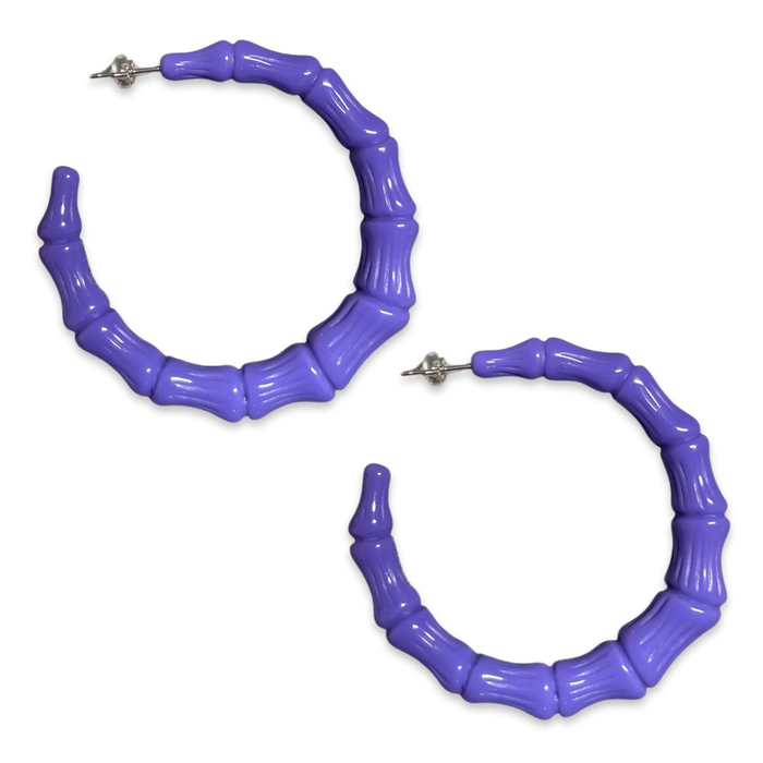 Extra Large Bamboo Hoop Earrings