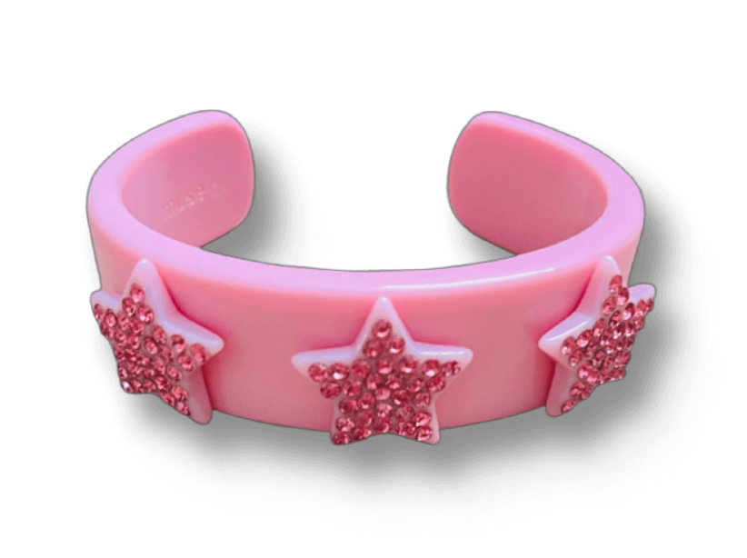 MCrystal Star Wide Cuff Bracelet
