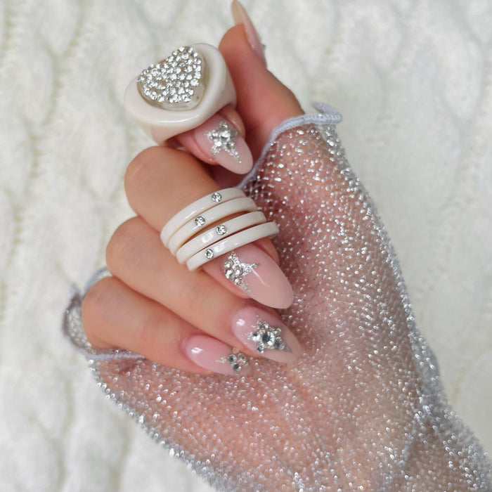 Crystal Stacker Band Ring