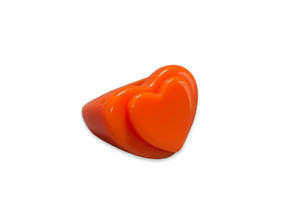 Double Heart Base Ring