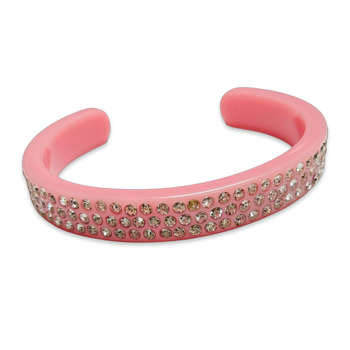Thin Crystal Encrusted Cuff Bracelet