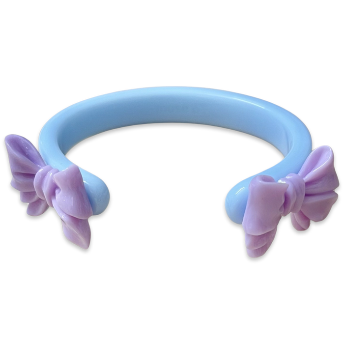 Floating Jumbo Bow Cuff Bracelet