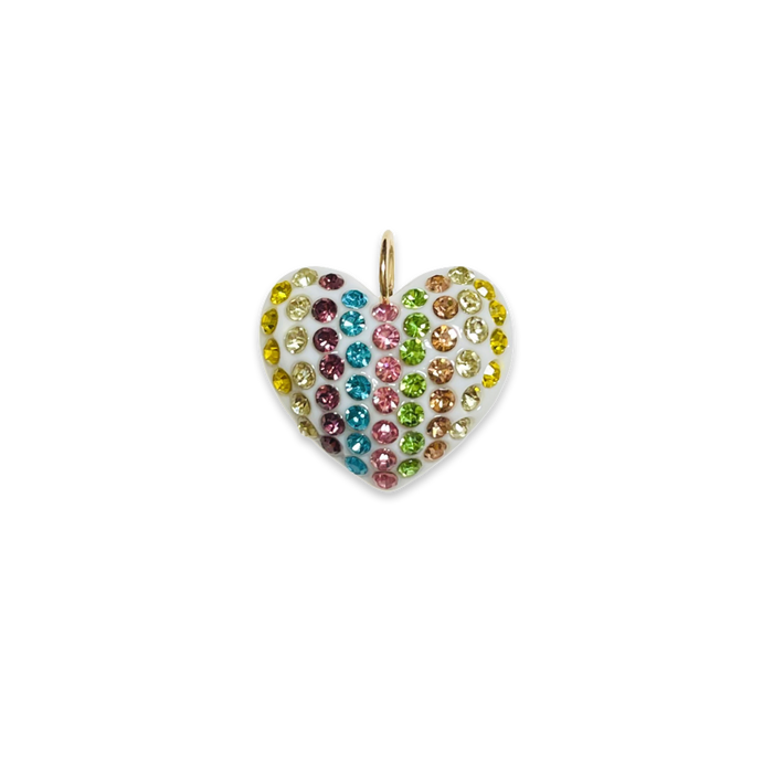 Large Crystal Heart Pendant