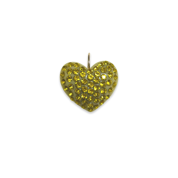 Large Crystal Heart Pendant