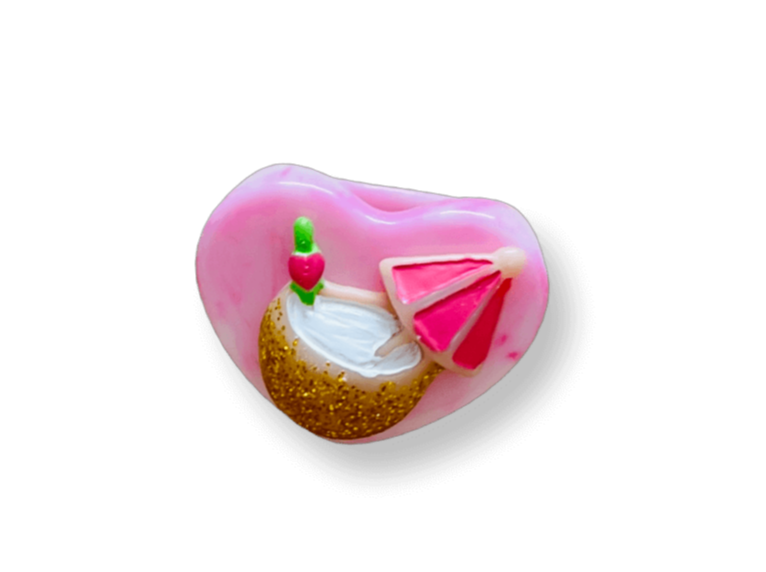 Coconut Drink Heart Ring