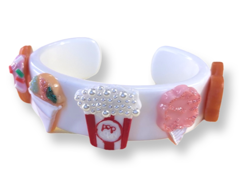 Popcorn Cotton Candy Wide Cuff Bracelet