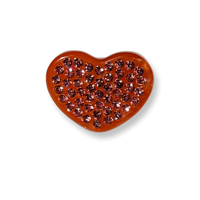 Crystal Encrusted Heart Ring