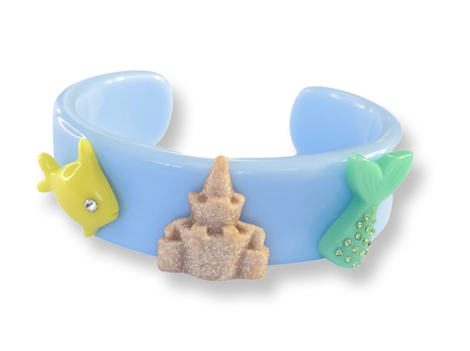 Sand Castle Wide Cuff Bracelet