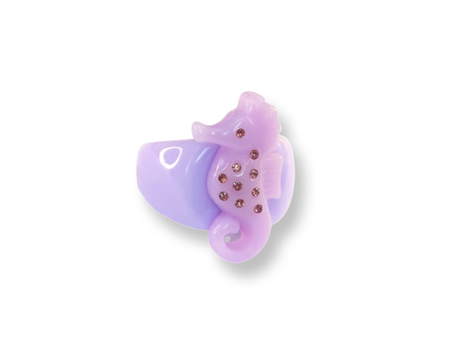 Crystal Seahorse Ring
