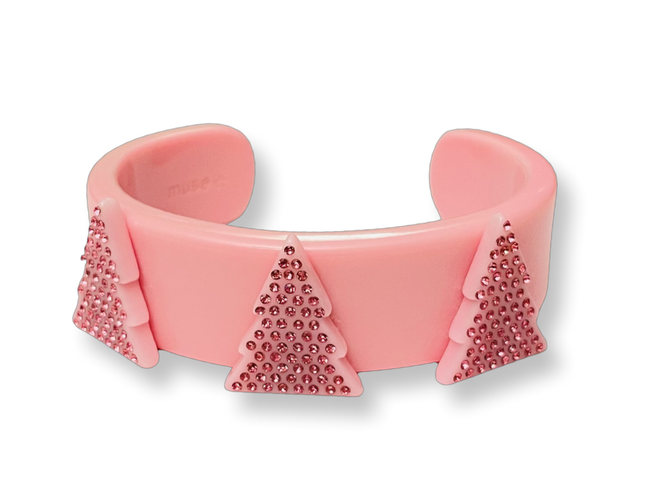 Pine Tree Wide Cuff Bracelet