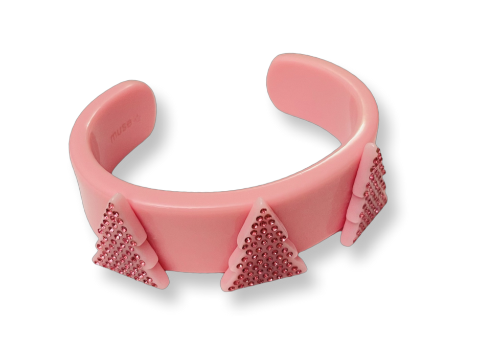 Pine Tree Wide Cuff Bracelet