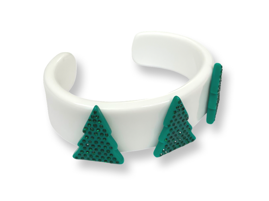 Pine Tree Wide Cuff Bracelet