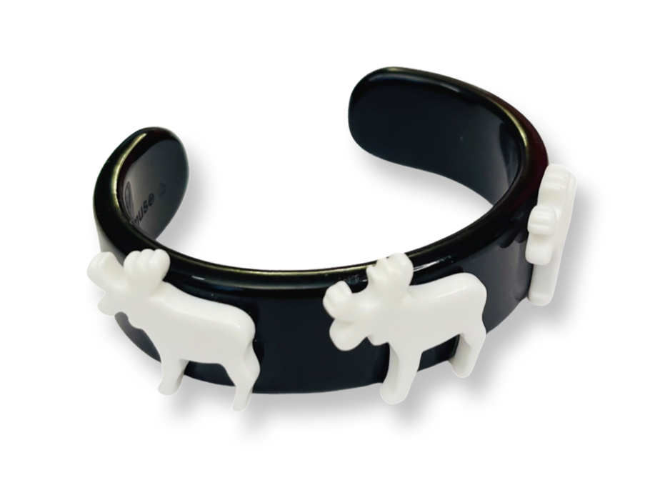 Moose Wide Cuff Bracelet