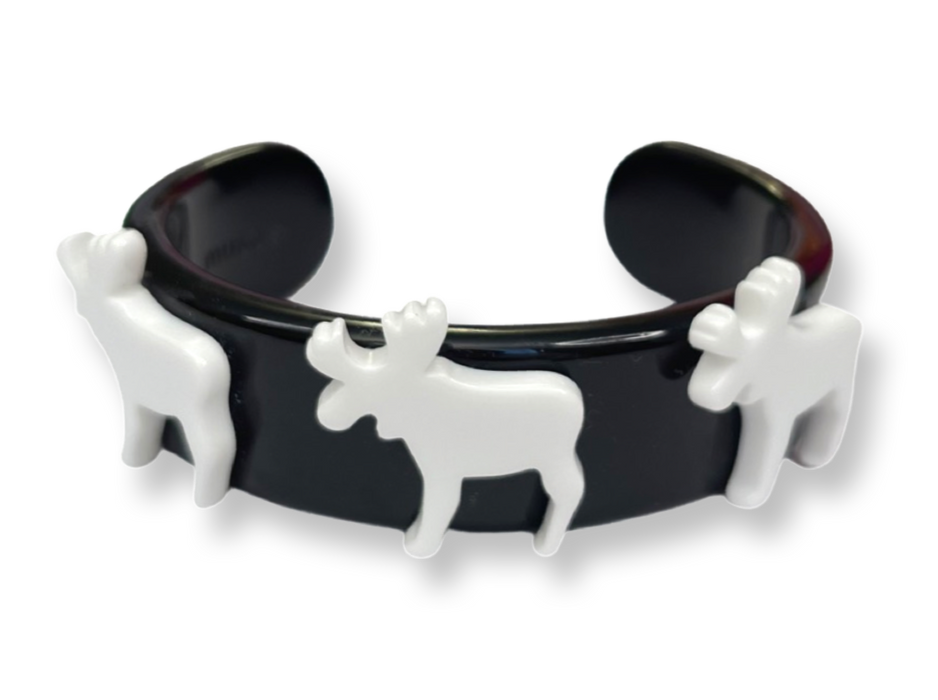 Moose Wide Cuff Bracelet