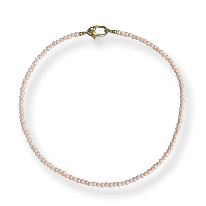 Pearl Necklace With Colored Beads