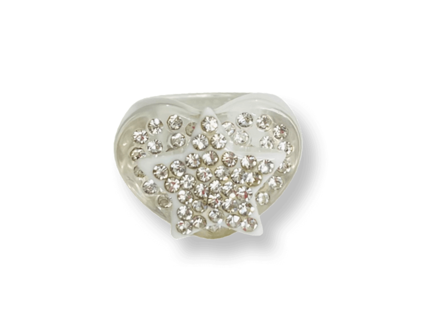 I Heart Star Struck Pave Ring