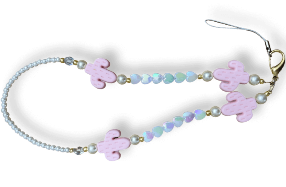 Prickly Pink Phone Charm Collab with Shelby Joy Frank