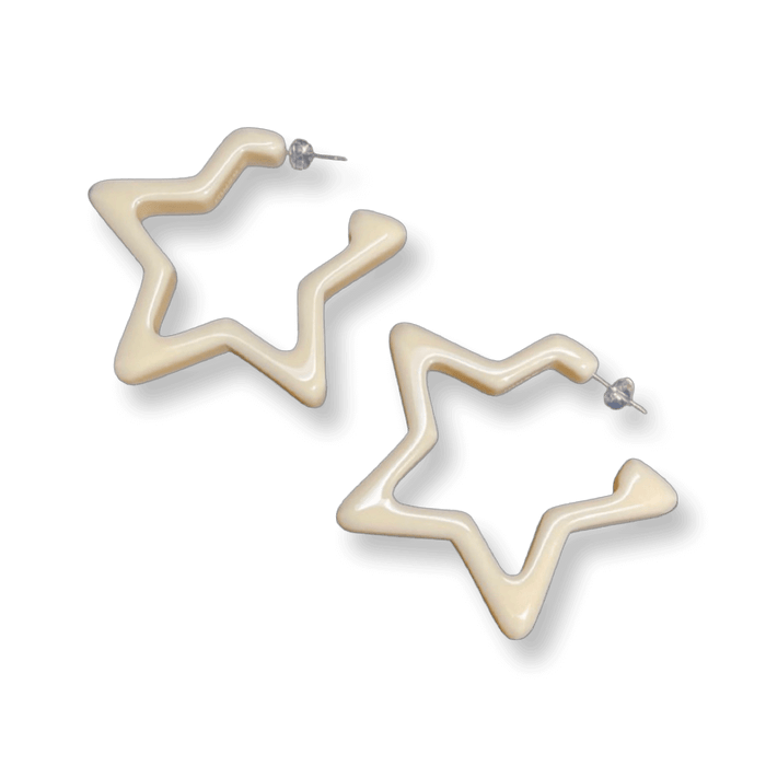 Star Hoop Earrings