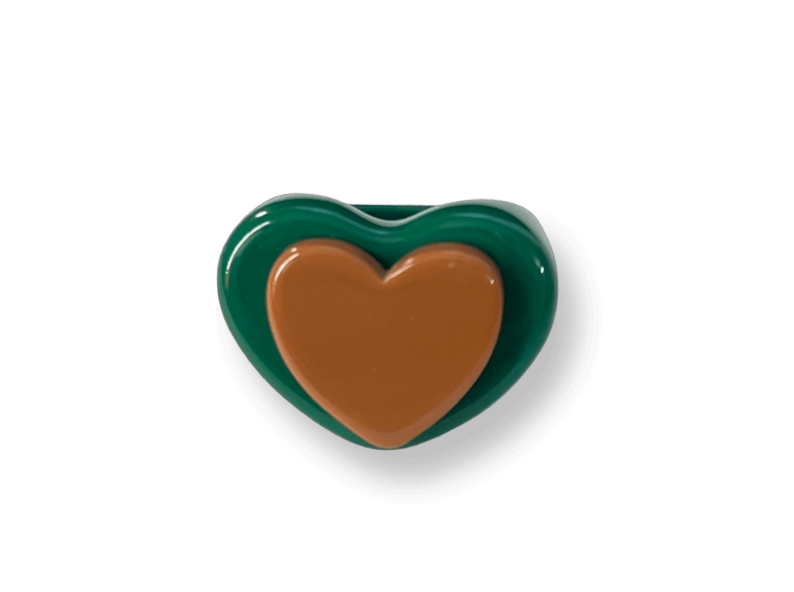 I Heart Chocolate Ice Cream Green Dream Ring