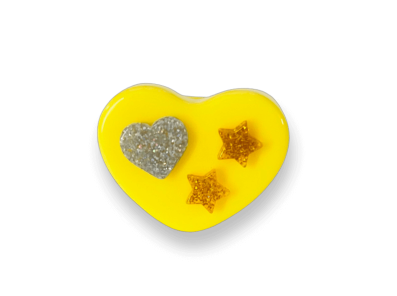 Yellow Heart & Stars Ring
