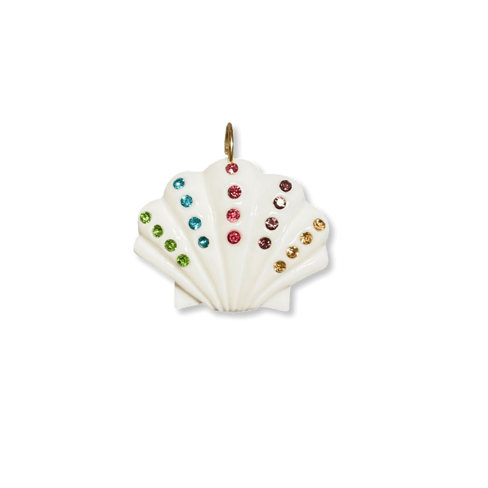 Rainbow Crystal Super Shell Pendant