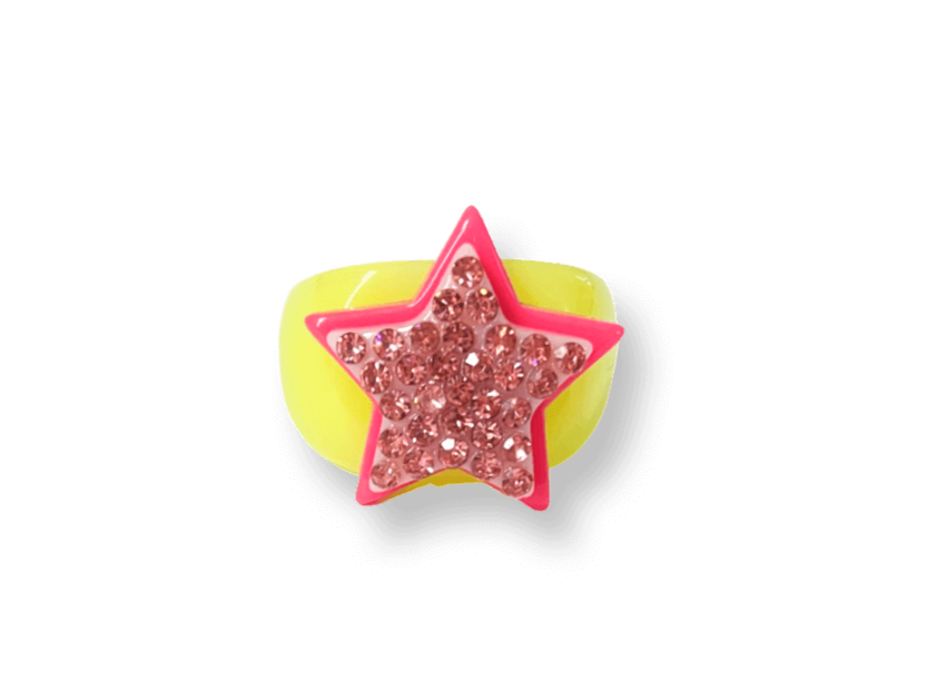 Classic Highlighter Crystal Star Ring