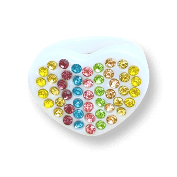 Crystal Encrusted Heart Ring