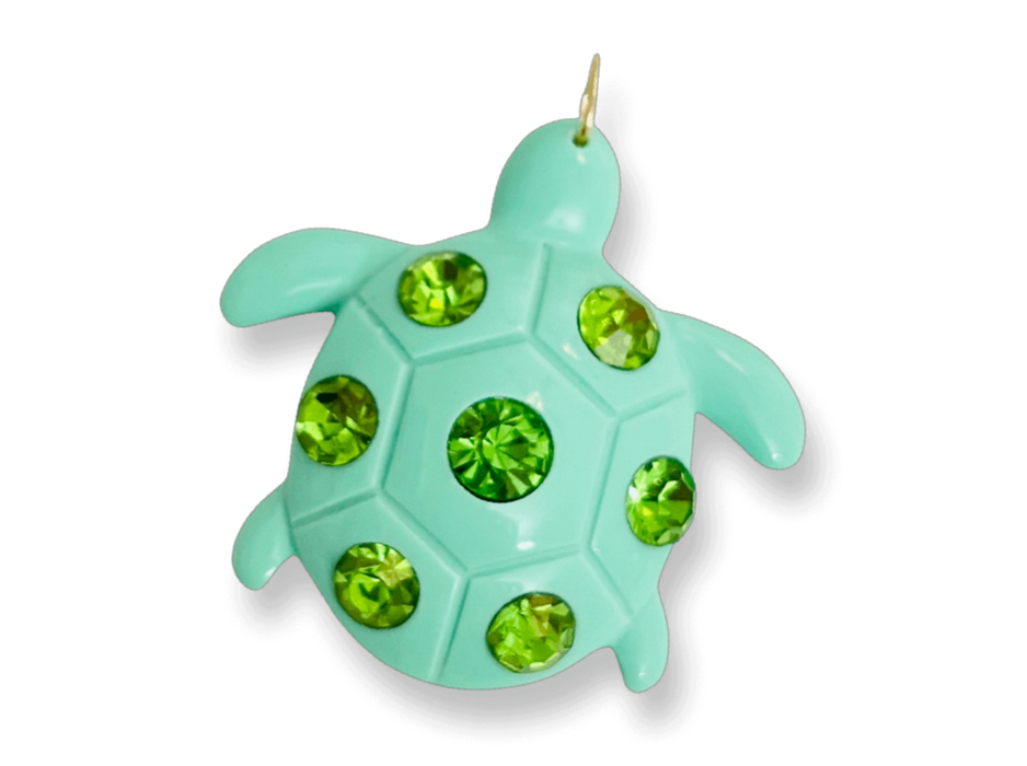 Crystal Turtle Pendant