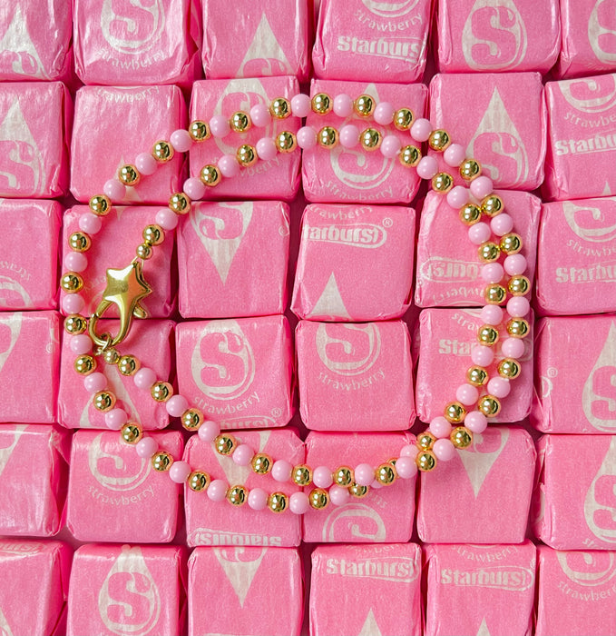 Beaded Gold and Color Necklace