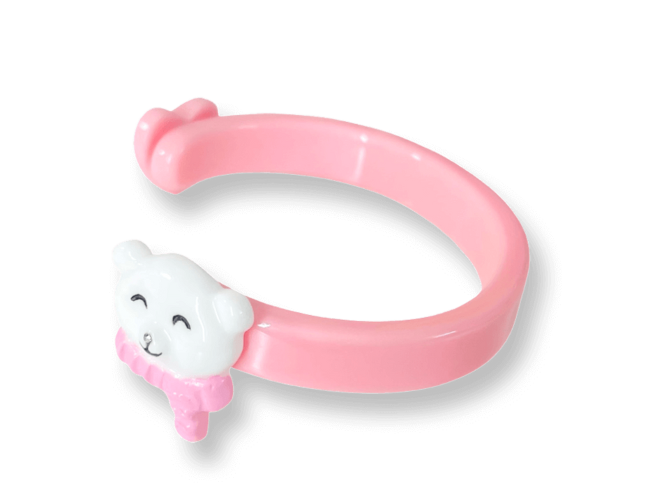 Polar Bear Floating Thin Cuff Bracelet