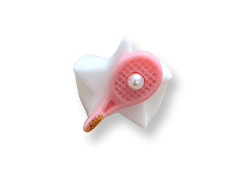 Pearl Tennis Racket Star Ring