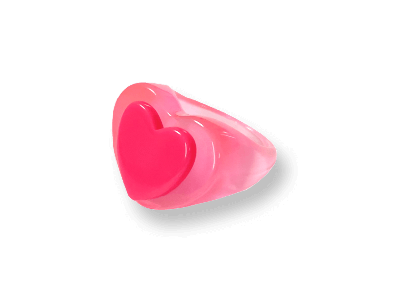 I Heart Neon Lights Ring